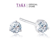 HE9 TAKA Jewellery 0.20ct Round Brilliant Lab Grown Diamond Earrings 10K Gold