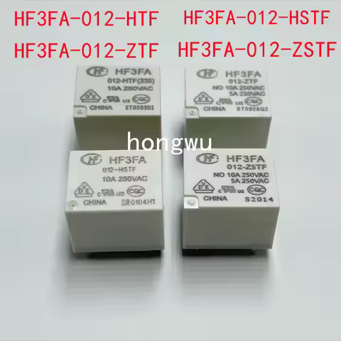 100% Original New 5PCS HF3FA-012-HTF HF3FA-012-HSTF HF3FA-012-ZTF HF3FA-012-ZSTF DC12V relay 10A 4pi
