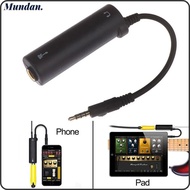 MUNDAN Guitar Interface Converter, USB Cable Black Guitar Audio Interface, Durable Lightweight Repla