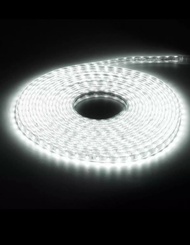 PAKET 1 ROL Lampu LED Strip Selang 5050 SMD 220 Volt Hias Dekorasi Plafon 1 Rol - Putih