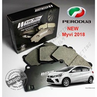 Works Engineering Brake Pad Perodua Myvi 1.3 1.5 New Myvi 2018 Daihatsu Sirion (Front) Works Brake Pad Ceramic MYVI 2018