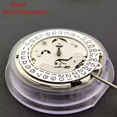 Lndependently NH35 Automatic Mechanical Movement Made in China NH35 Movement for Men's Watch Replace