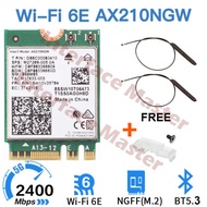 Wifi 6E Wireless Card Intel 6 AX210 AC AX Bluetooth 5.2 NGFF M.2 AX200