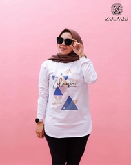 KAOS ZOLAQU TERBARU ATASAN SEMI TUNIK PAKAIAN WANITA OUTFIT CLOTHING BAJU BLOUSE BLUS CASUAL SWEATER