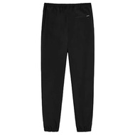 Light Trendy Expert Black Thin White Bar Elastic Waist+Tie Foot Inner Mesh Men's Sports Casual Pants