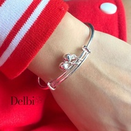 Delbi - AeRum Bracelet TITANIUM Bracelet WATERPROOF WATERPROOF Bangle Silver Silver Bell Accessories Jewelry Accessories Women Beautiful Girls Korean Style Korean Style Gift Girls