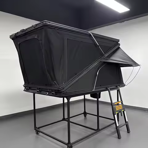 4WD Aluminum Double Rain Fly Rooftop Camping Tent Large Room Car Roof Tent