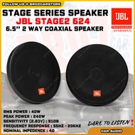 🔊 Original JBL Stage2 624 6-1/2 (160mm) 2 Way Coaxial Car Speaker 45W RMS Power 270W Peak Power Car 