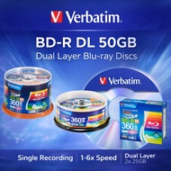 Verbatim Blu-ray Disc BD-R DL 50GB Printable White (Single Layer, 1-6x Speed) - 10/20/50 Pack