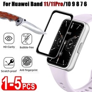 For Huawei Band 11 10 9 8 7 Pro 11Pro 2-10Pcs 9H Tempered Glass Film For Huawei Band 6 4 3 Pro 3Pro 