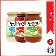 PREGO CARBONARA MUSHROOM PASTA SAUCE 350G/ TRADITIONAL PASTA SAUCE 350G/ MUSHROOM PASTA SAUCE 350G