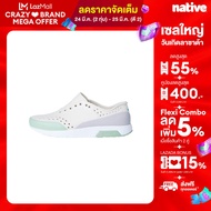 NATIVE รองเท้าเนทีฟกันน้ำผู้ใหญ่ EVA รุ่น Lennox Block Bone White/Shell White/Warm Tea/Tea Green