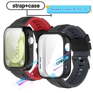 huawei watch fit 3 strap Silicone strap Sports wristband huawei watch fit 3 watch band huawei watch fit 3 case protective case screen protector