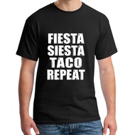 Personalized Fiesta Siesta Taco Repeat tee shirt men boy Famous Anti-Wrinkle Letter gents tshirts O-