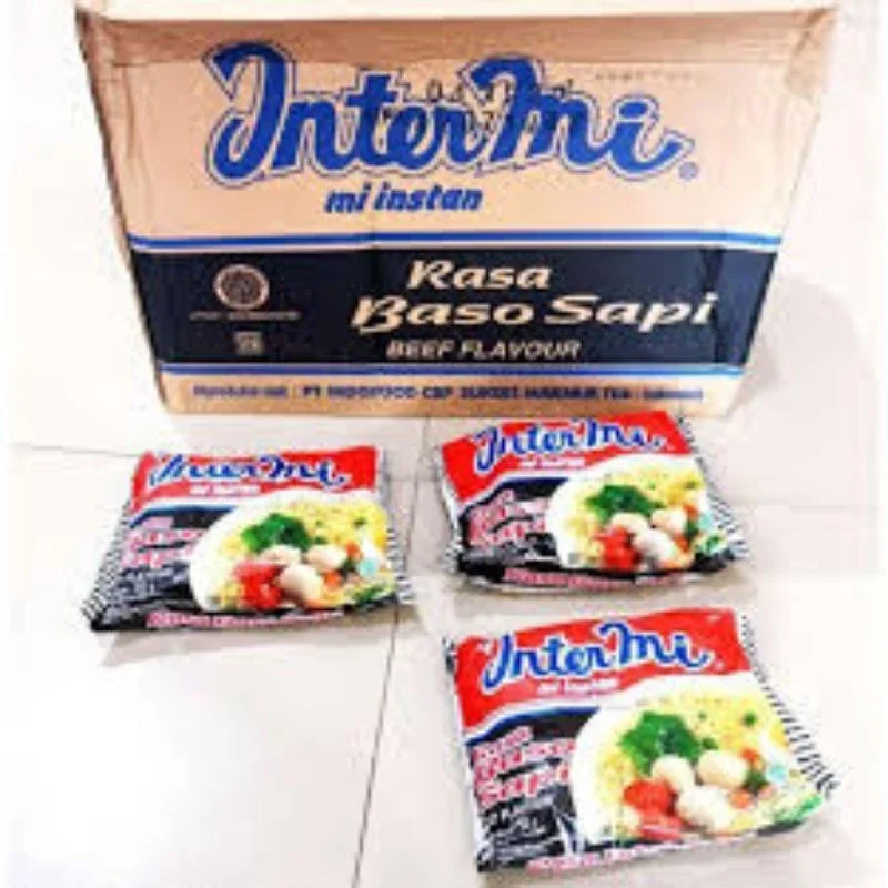 Mie 1 Dus Mie Intermie Rasa Baso Sapi 55gr 1Dus Isi 40 pcs