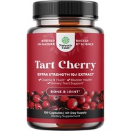 Natures Craft Advanced Tart Cherry Extract 120 Capsules - Extra Strength 750mg Per Serving Equivalen