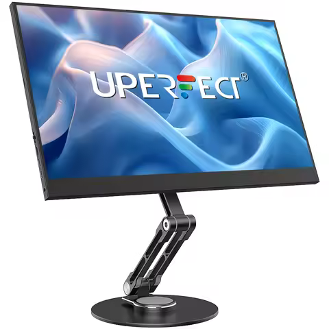 UPERFECT VESA Monitor Desk Mount Single Monitor Stands Freestanding Fits 12'' to 22'' Computer Scree