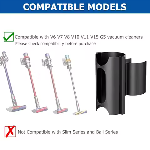 【Hot-Price!】Vacuum Storage Rack Attachment Tool Clip For Dyson V11 V10 V8 V7 V6 V15 G5 Vacuum Brush 