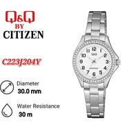 Q&Q by Citizen Ladies C223J204Y Analog Stainless Steel - C223