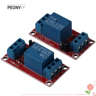 PEONIES 2Pcs One Channel Relay Module, Blue Small 5V Relay Switch, Convenient Relay Board Arduino Relay