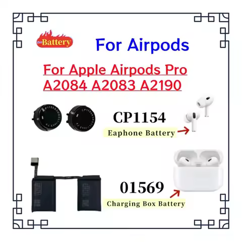 CP1154 Replacement Battery 01569 For Apple Airpods Pro A2084 A2083 A2190 Air Pods Pro Rechargeable B