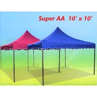 10x10Ft 3x3m folding canopy  / folding tent / kanopi bazar tebal / khemah ( full set) payung niaga canopy lipat kanopi