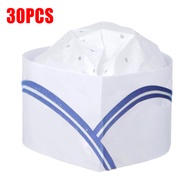 30 Buah Chef Topi Chef/Kertas Viscose Topi/ Topi Master Chef Dunia /Topi Koki Kertas Klasik 29cm