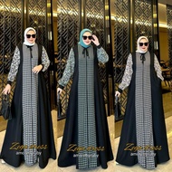 Salee Zega Dress Amore By Ruby Ori Dress Muslim Baju Wanita Motif