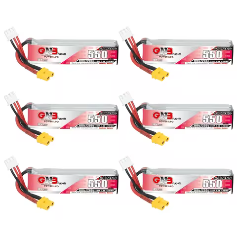 GNB 2S 7.6V 550mAh 100C/200C HV Lipo Battery For Happymodel FPV Racing Cine Whoop BetaFPV RC Drone W