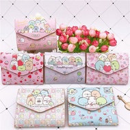 [PipiGO]Sumikko gurashi sumiko summiko gurashi Japanese Tuanzi corner cartoon wallet cute girl Pu wallet creative magnetic buckle horizontal folding short zero wallet Sumikkogurashi