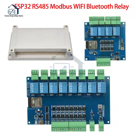 DC 9-24V Relay Module 4-channel/8-channel ESP32 RS485 Modbus WIFI Bluetooth relay optocoupler isolat