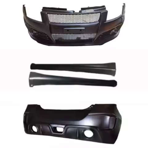 Unpainted Front Rear Bumper Side Skirt Grille for Suzuki Swift Sport Convert Body Kit Car Accessorie