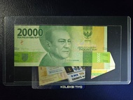 Uang 20000 salah potong miscut misscut eror error unik
