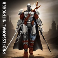 Leyi 76122 Humanoid Mecha Puzzle Assembling Building Block Model Ornaments Toys for Boyfriend Deskto