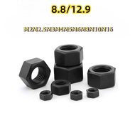 [SVN] 8.8/12.9 Grade High-Strength Hex Nut M2M2.5 M3M4M5M6M8M10M16 Blackened Nut Screw Cap GB6170
