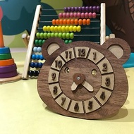 【手作DIY】小熊時鐘 兒童 教學用 教具 可愛 送禮 木製 質感