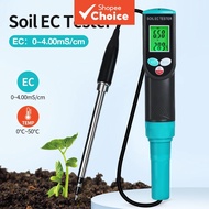 One Piece EC-317 Soil EC Meter, Waterproof Probe Soil Tester Digital Soil EC And Temperature Detecto