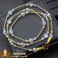 Thai Buddha Brand Chain Butterfly Chongdi Elephant God Four Sided Rune Tube泰国佛牌链子蝴蝶崇迪象神四面符管专用超闪水晶佛牌链