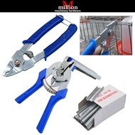 (Random Color) Manual / Semi-auto Hog Ring Plier Bird Chicken Mesh Cage Nail Wire Fencing Animal Cag