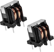 2 Pcs Vertical Toroid Magnetic 40uh 1A Inductance Coil toroid core Inductor Kit Toroid Inductor for 