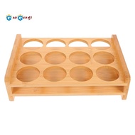 Shot Glasses Set Shot Glass Tray Holder with 12 Holes Serving Stand Organizer for Tequila Whiskey -P