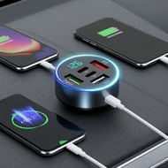 USB-C 66W 5-Port Fast Car Charger for iPhone, Samsung, Huawei, Xiaomi