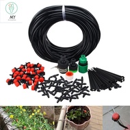 J2UQR3 30Pcs Adjustable Nozzles Garden Drip Irrigation Kit 25m DIY Automatic Watering System Atomizing Nozzle Easy-Connect Blank Distribution Plant Watering Set Farmland