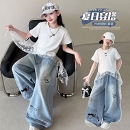 Skena lace t-shirt pants set 8-12 years