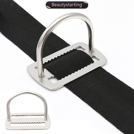 BEAUTYSTARTING 2" Scuba Diving Weight Belt Slide Keeper D Ring Stainless Steel Webbing Harness Belt 