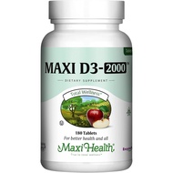 Maxi Health Kosher Vitamin D3 2000IU - Highly Absorbable Vitamin D plements for Healthy Immune Respo