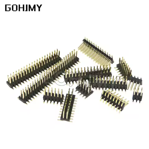10pcs SMT 1.27mm 1.27 Double Row Male Breakaway PCB Board Pin Header Connector Pinheader 2*3/4/5/6/7