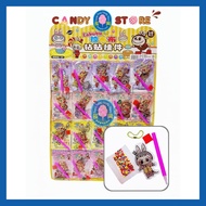 JM 20pcs (HH808-141) Labubuu Diamond Keychain 拉布布钻贴挂件 DIY Creative Kids Educational Learning