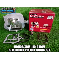 MUTARRU CYLINDER BLOCK SET FOR HONDA XRM 110 54MM SEMI DOME PISTON