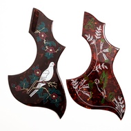 นกพิราบ Pickguard Gitar Akustik นกฮัมมิงเบิร์ดตัวหนา2.0มม. สำหรับกีตาร์อุปกรณ์ Gibson